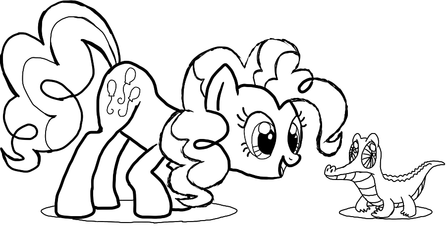 pinkie pie coloring pages party