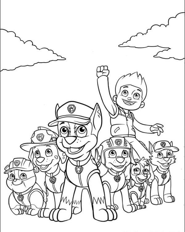 Featured image of post Free Printable Chase Free Printable Paw Patrol Coloring Pages Children are very fond of cartoons of this series and they will definitely like our coloring pages