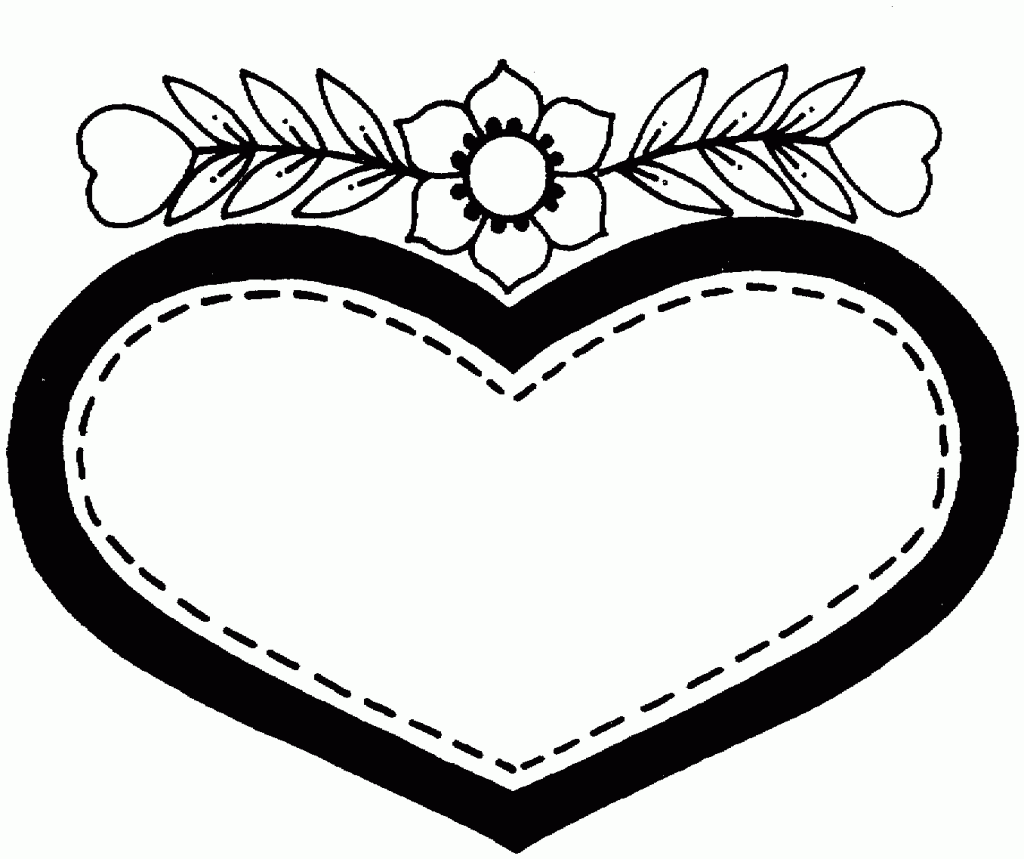 Printable Valentines Heart Coloring Pages