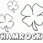 Shamrocks Coloring Page - St Patricks Day