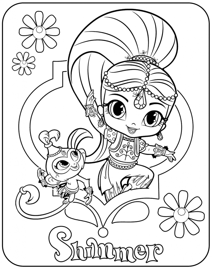 Shimmer Coloring Pages