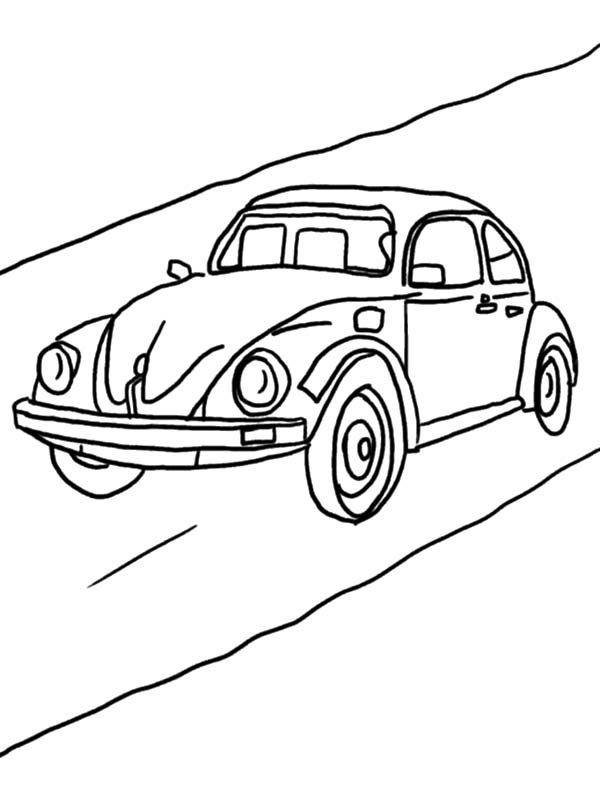 Beetle Car Coloring Pages