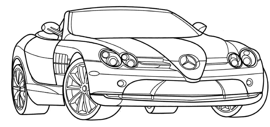 Car Coloring Page Printable