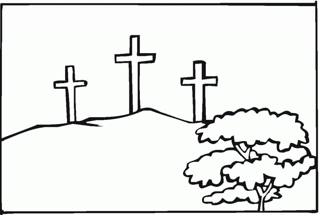 Crosses Good Friday Coloring Pages