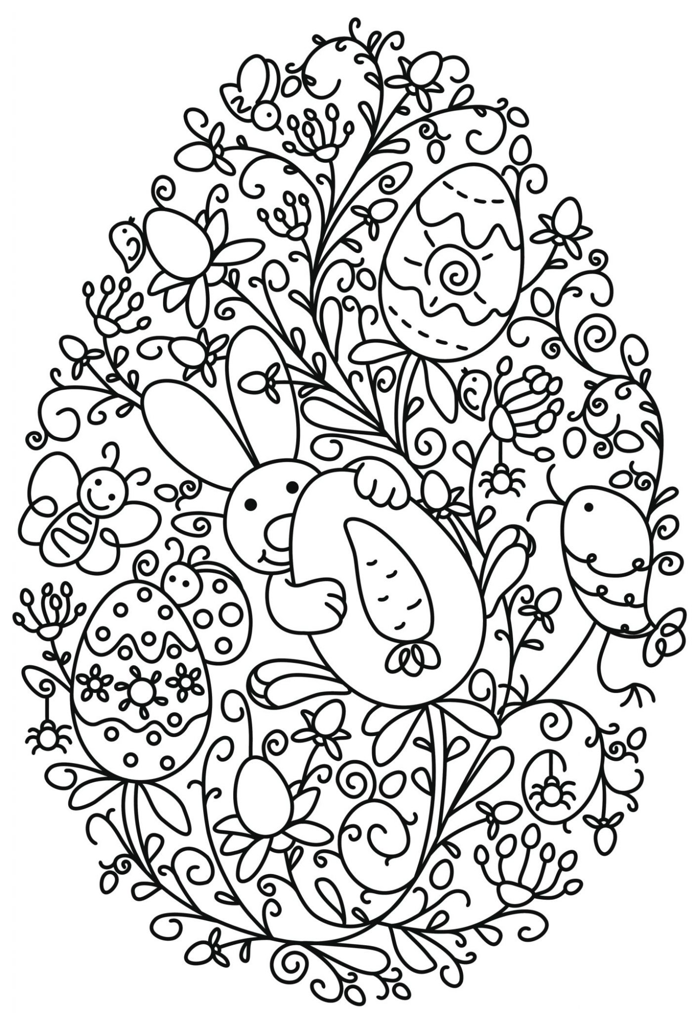 Easter Coloring Pages for Adults - Best Coloring Pages For Kids