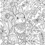 Easter Bunny Coloring Page for Adults