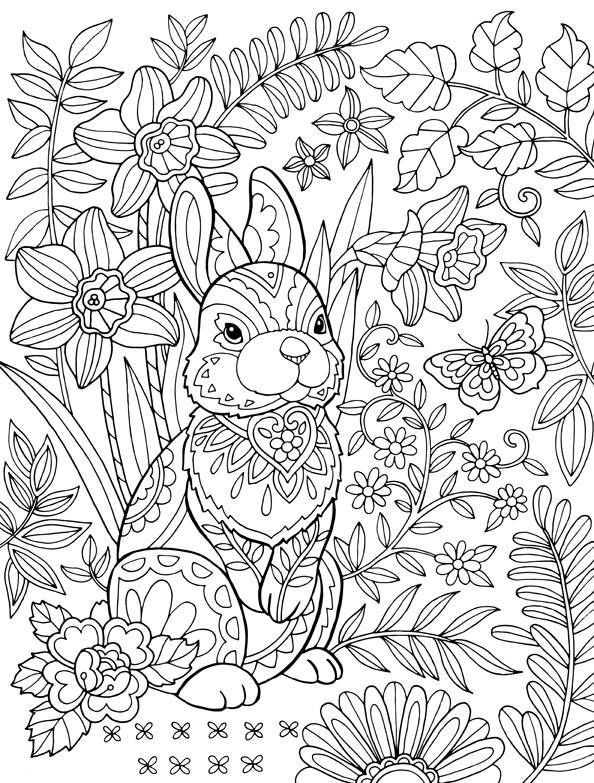 coloring pages for adults easter