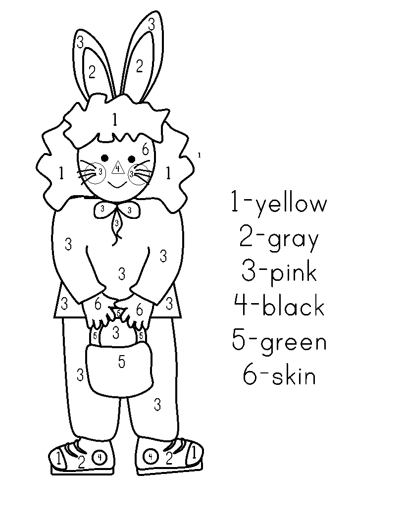 Easter Color By Numbers Best Coloring Pages For Kids Easter Color By Numbers Best Coloring Pages For Kids