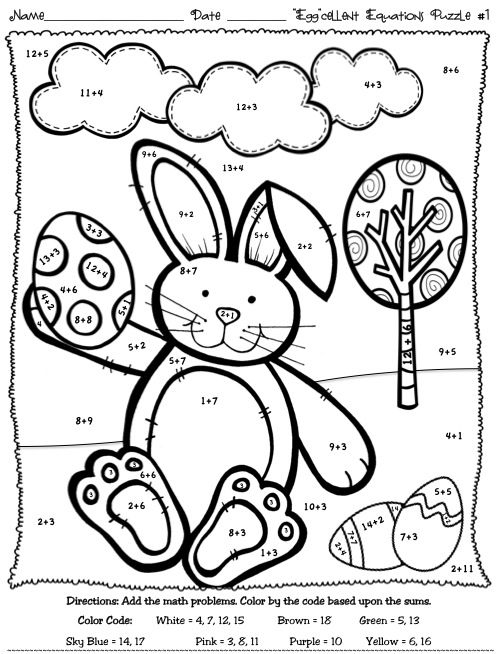 Easter Color by Numbers - Best Coloring Pages For Kids