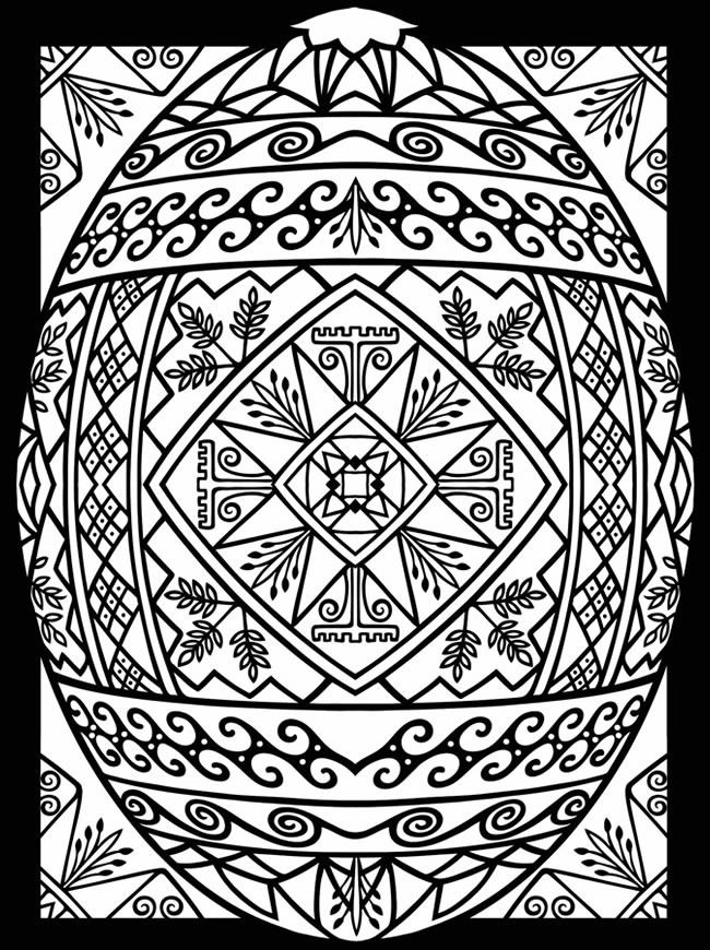 Easter Coloring Pages for Adults Free