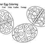 Easter Eggs Color by Numbers