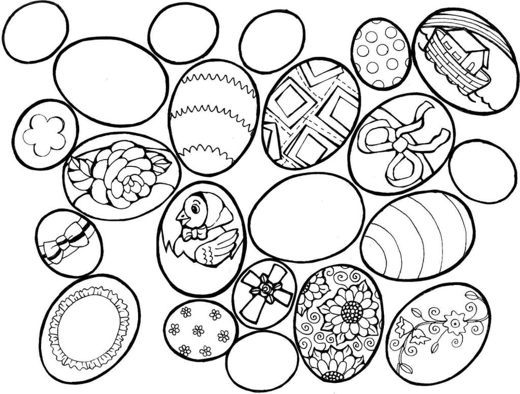 Easter Eggs Coloring Pages