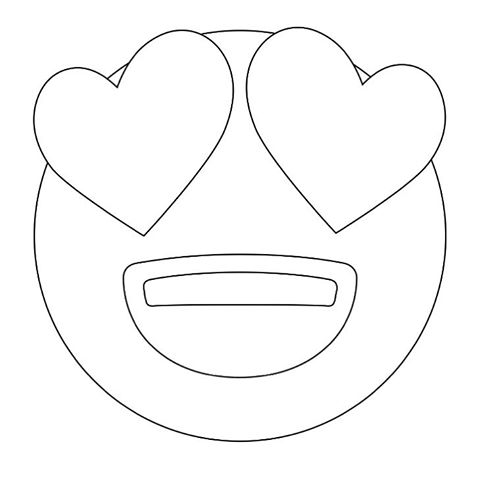 Emoji Coloring Pages - Love