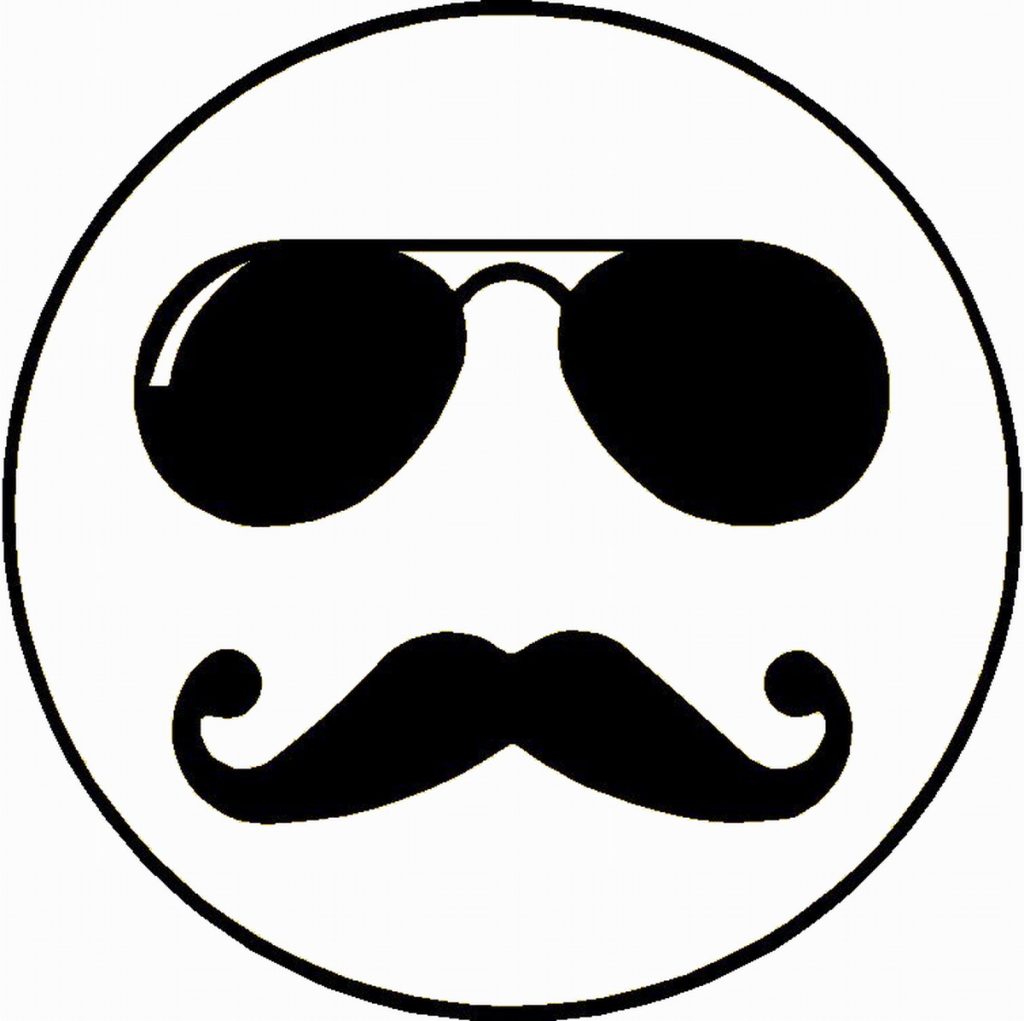 Emoji Coloring Pages -Mustache