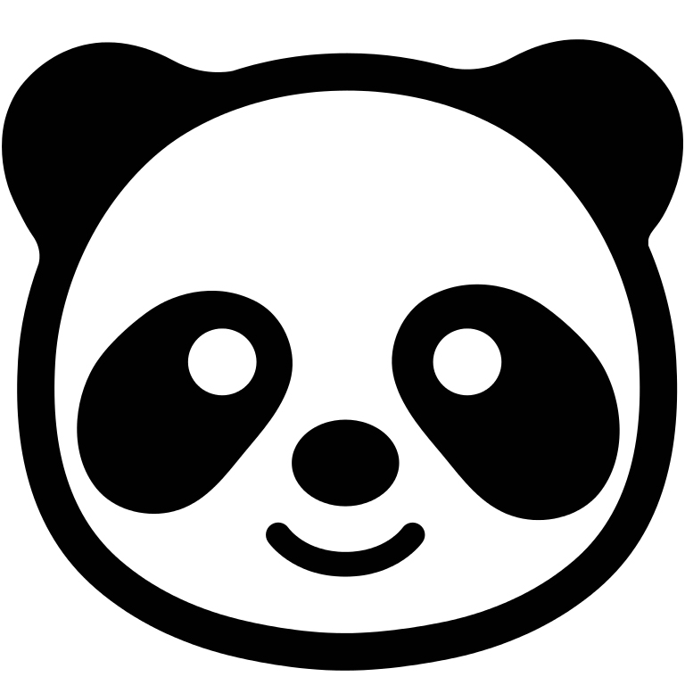 Emoji Coloring Pages - Panda