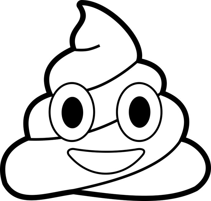 Emoji Coloring Pages - Poop