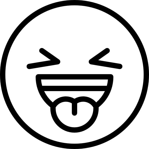 Emoji Coloring Pages - Sticking out Tongue