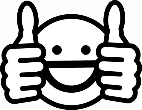 Emoji Coloring Pages - Thumbs Up