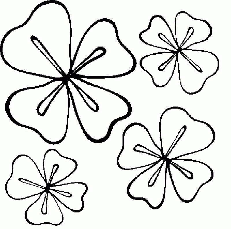 Four Leaf Clover Coloring Pages - Best Coloring Pages For Kids