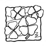 Four Leaf Clover Coloring Pages for Adults