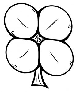 Four Leaf Clover Coloring Pages - Best Coloring Pages For Kids