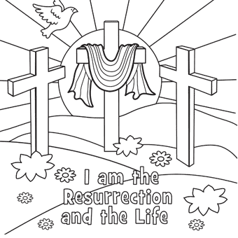 jesus easter coloring pages free