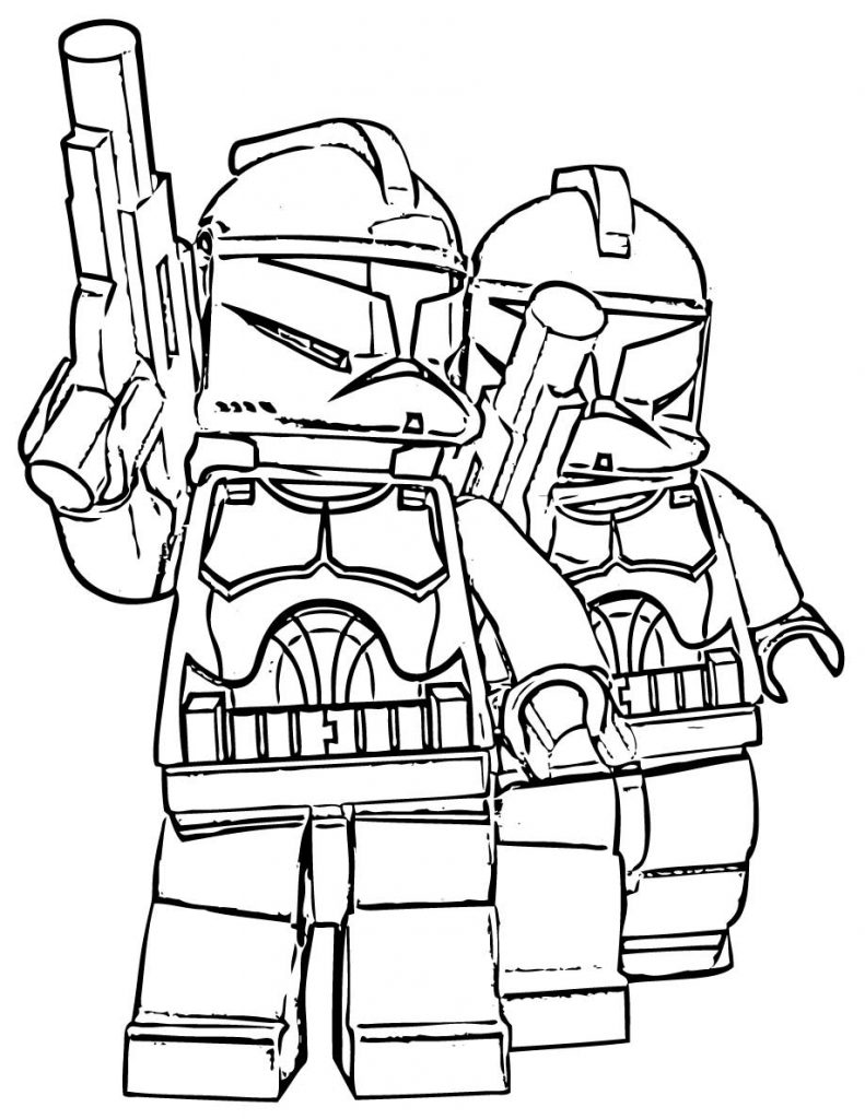 Lego Star Wars Coloring Pages Free