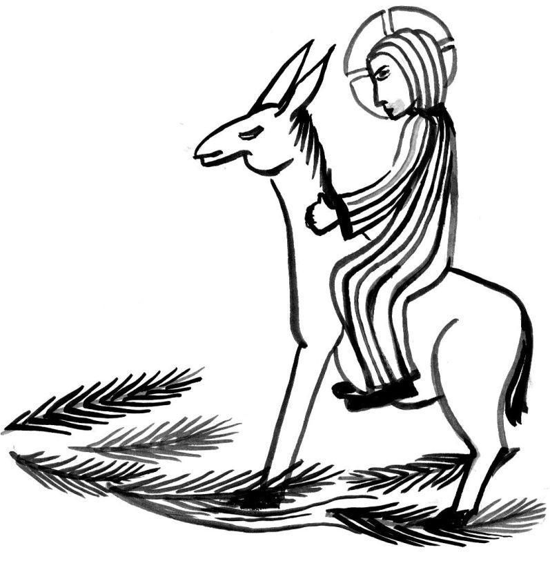 Palm Sunday Jesus Return Coloring Pages