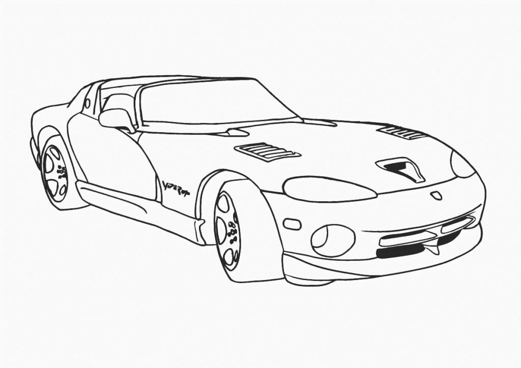 Print Car Coloring Page