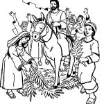 Print Palm Sunday Coloring Pages