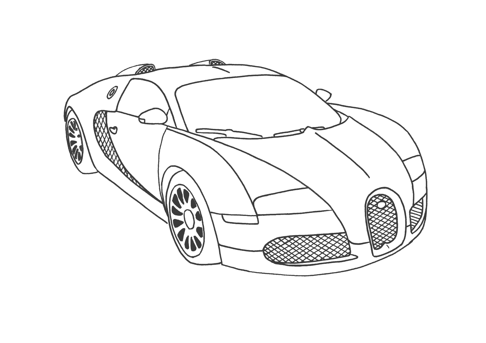 Free Cars Coloring Pages for Kids