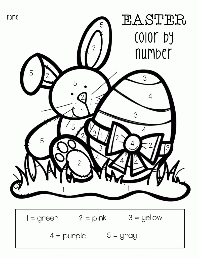 Easter Color by Numbers - Best Coloring Pages For Kids