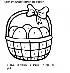Printable Easter Color by Numbers