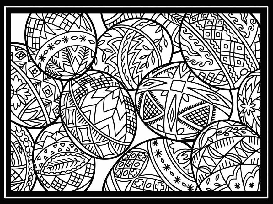 Easter Coloring Pages For Adults Free Printable