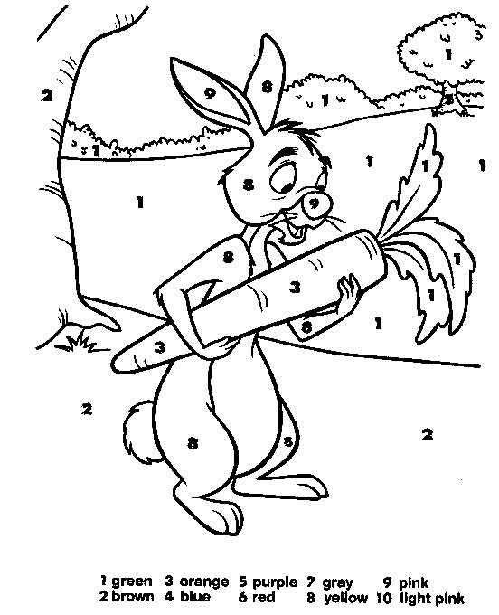 Easter Color by Numbers - Best Coloring Pages For Kids