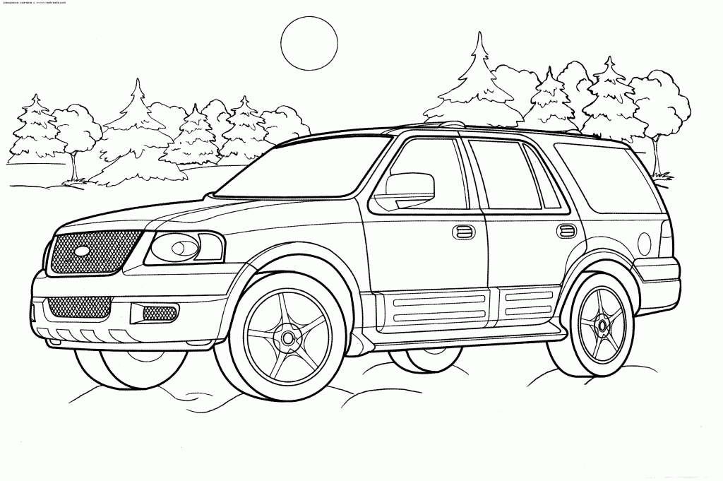 SUV Car Coloring Pages