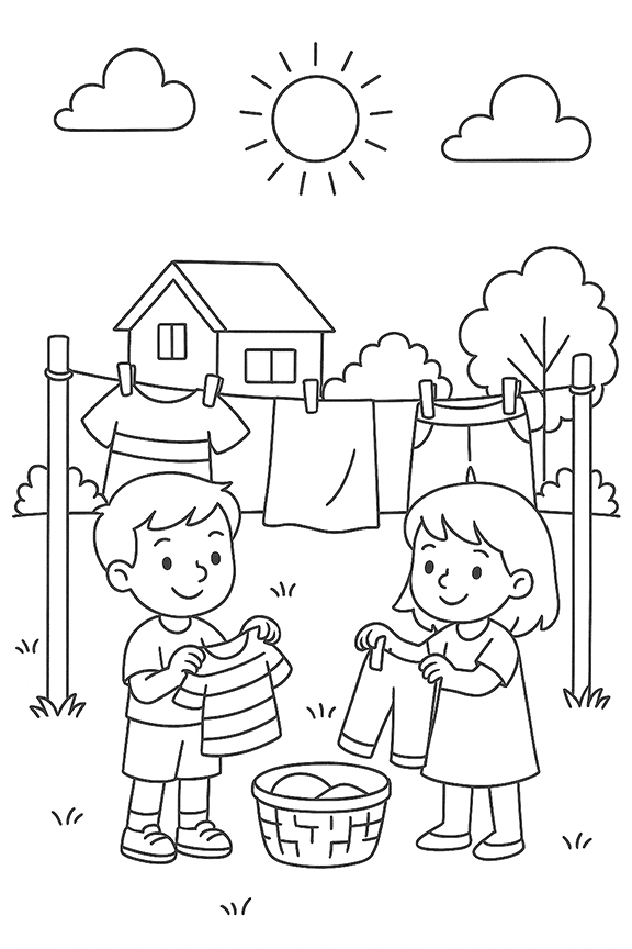 Save Energy Earth Day Coloring Page
