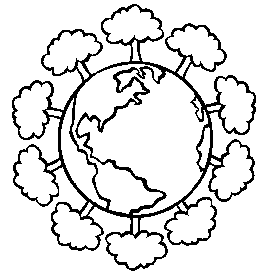 Trees Earth Day Coloring Pages
