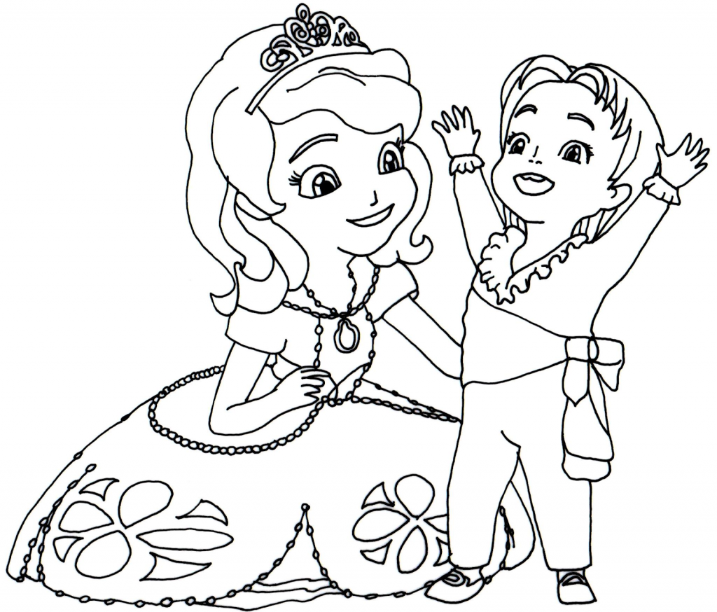 Baby James Sofia the First Coloring Pages