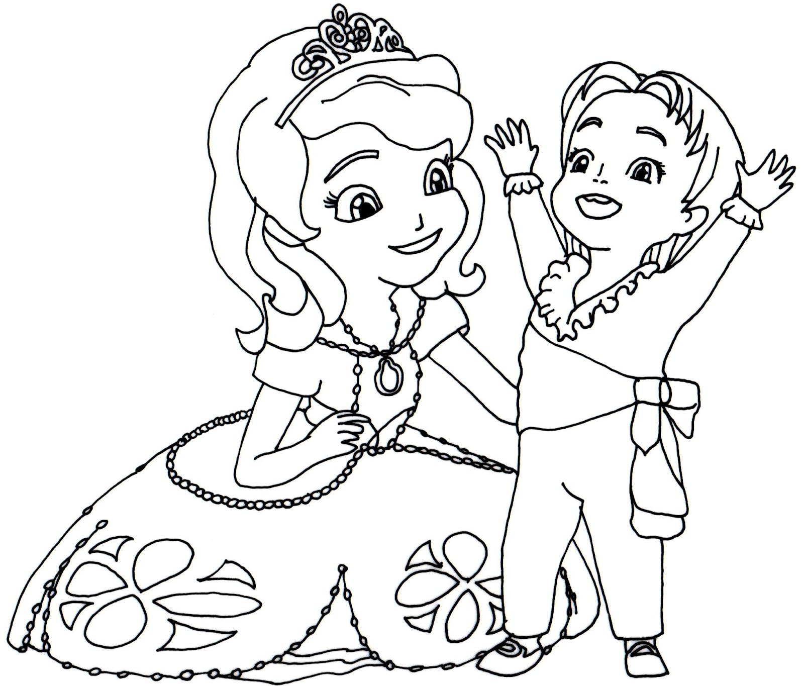 Disney Princess Sofia The First Coloring Pages