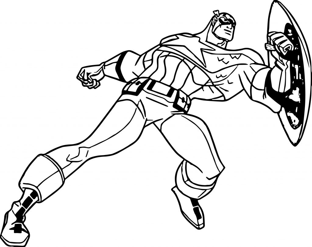 Captain America - Marvel Coloring Pages