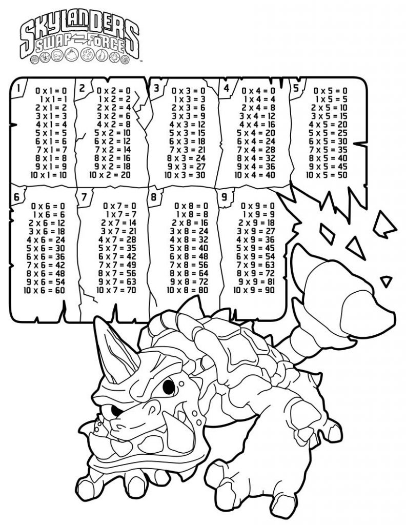 Multiplication Color By Number Coloring Pages Sketch Coloring Page