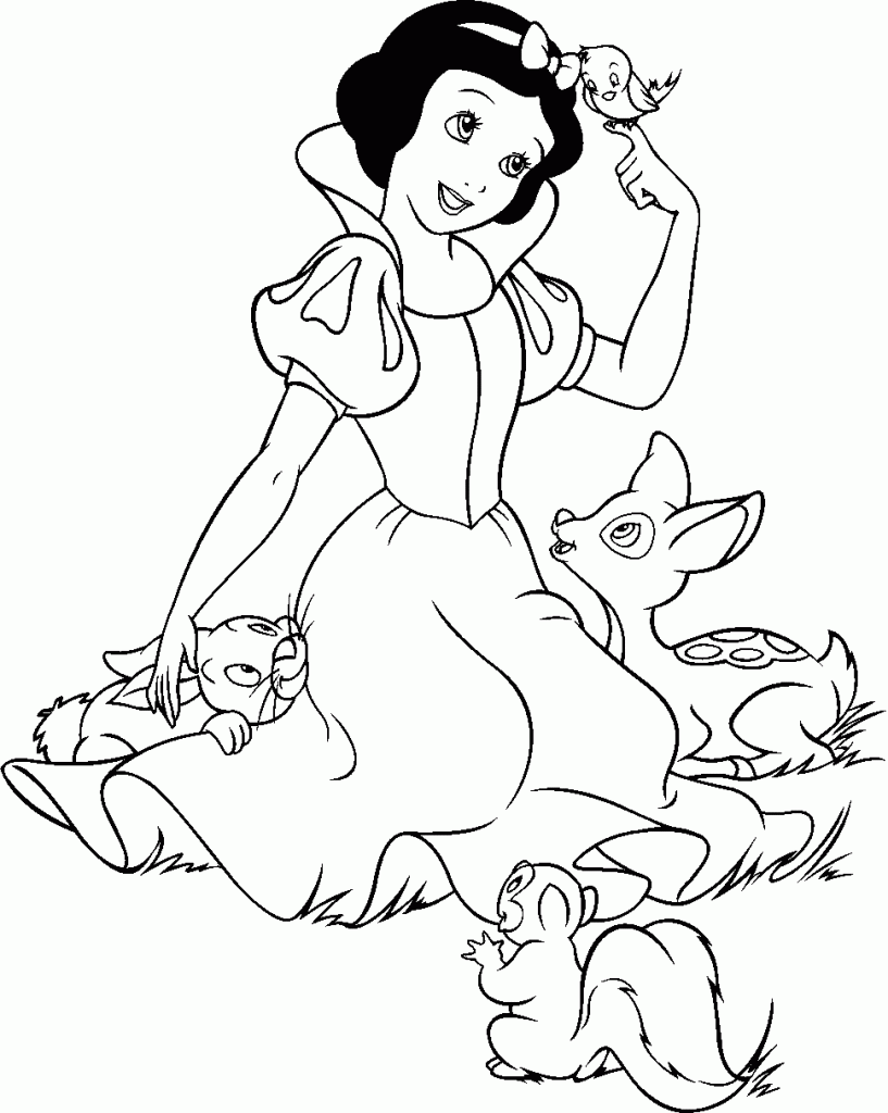 Coloring Snow White