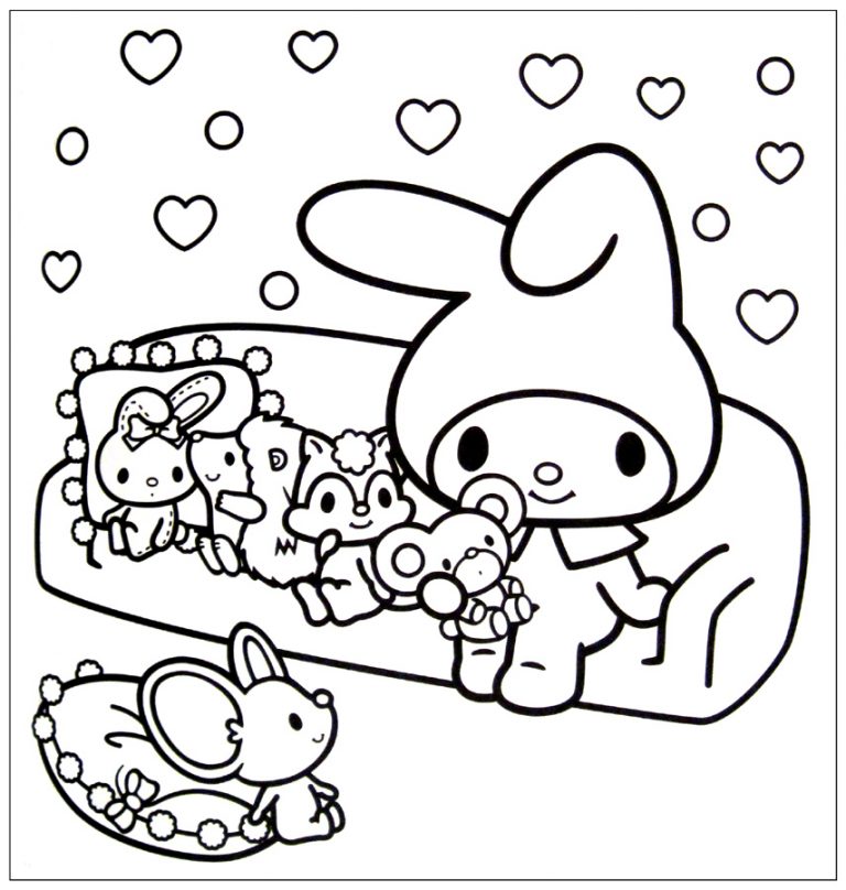 Cute Hello Kitty Kawaii Coloring
