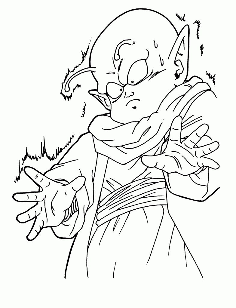 Dende Dragon Ball Z Coloring Page