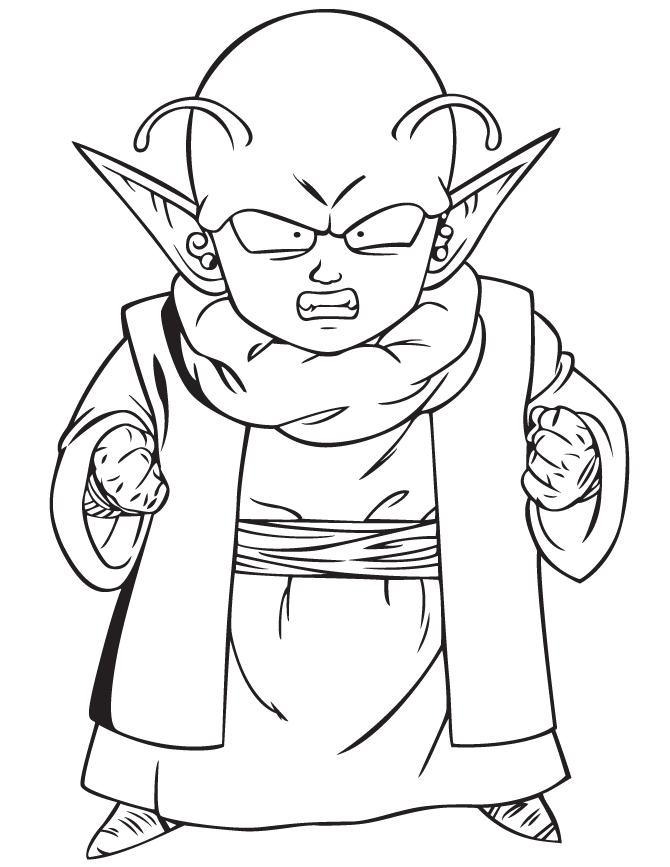 Dende - Dragon Ball Z Coloring Pages