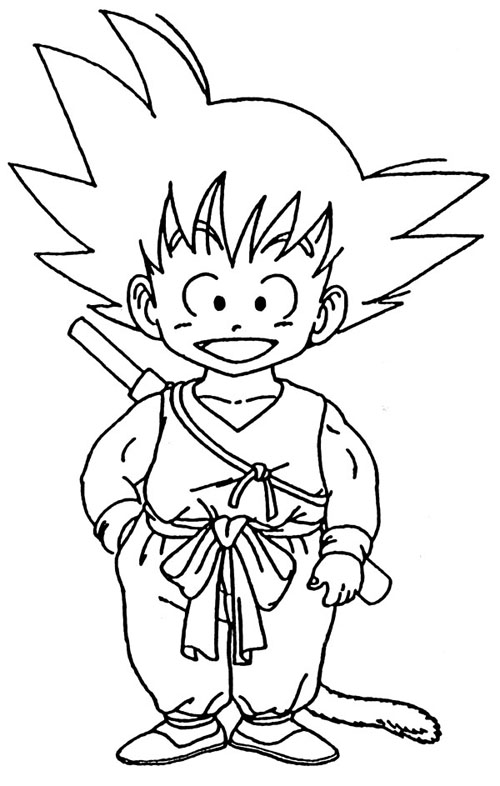 Desenhos Para Colorir :: Dragon Ball Z, GT e AF