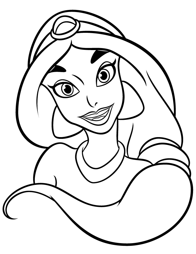 Easy Coloring Pages - Jasmine