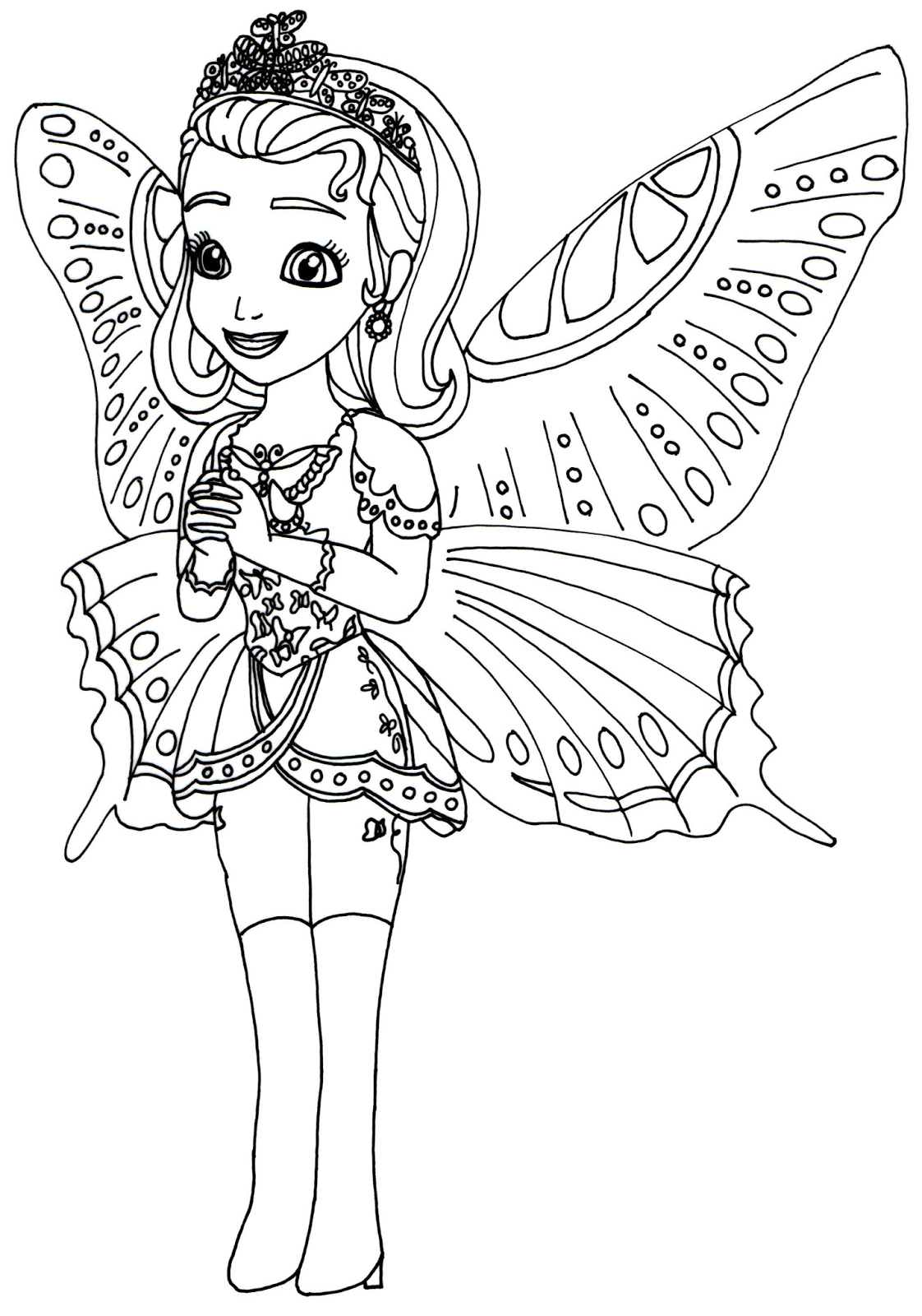 sofia coloring fairy