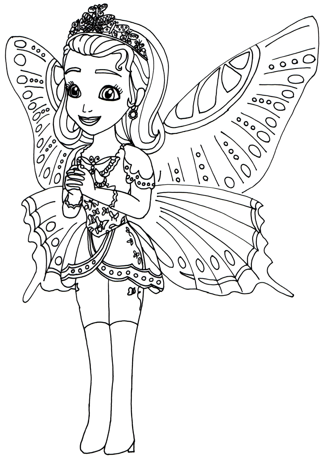 Disney Princess Sofia The First Coloring Pages